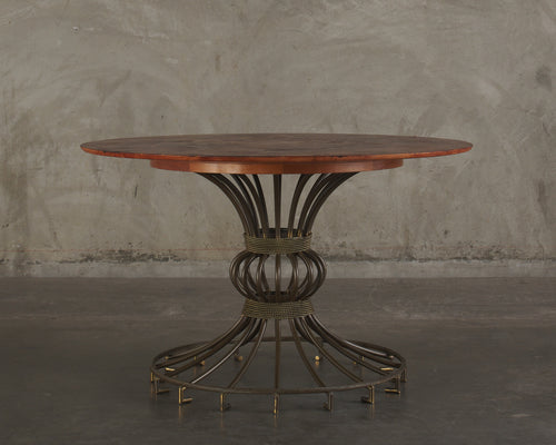 PANI LEATHER TOP CENTER TABLE